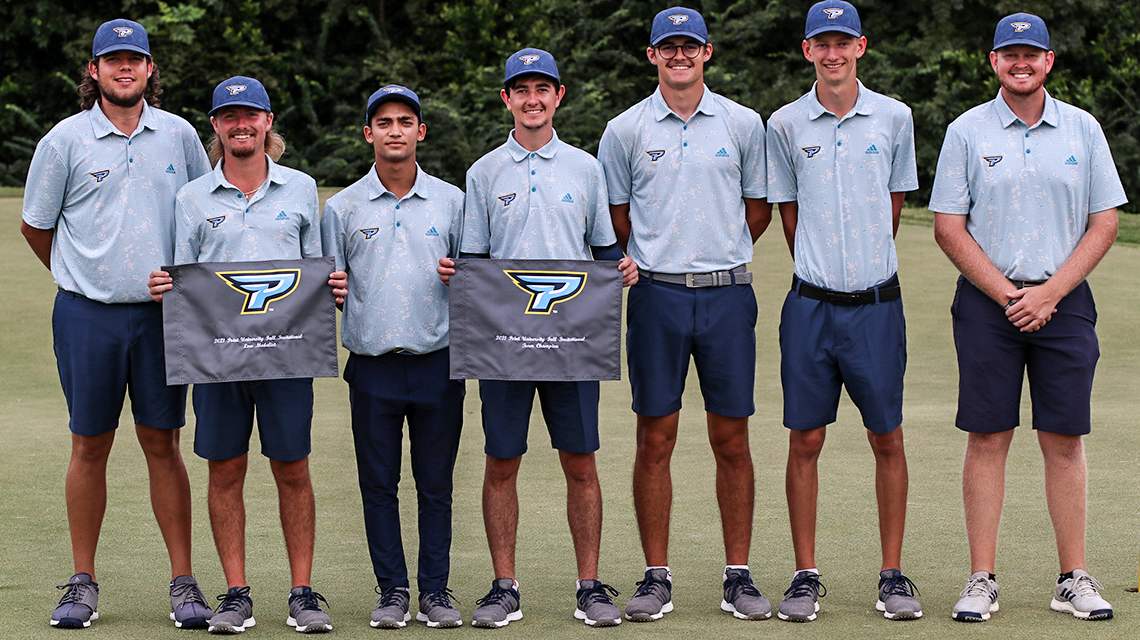 Day two comeback helps No. 3 men’s golf to victory at home invitational