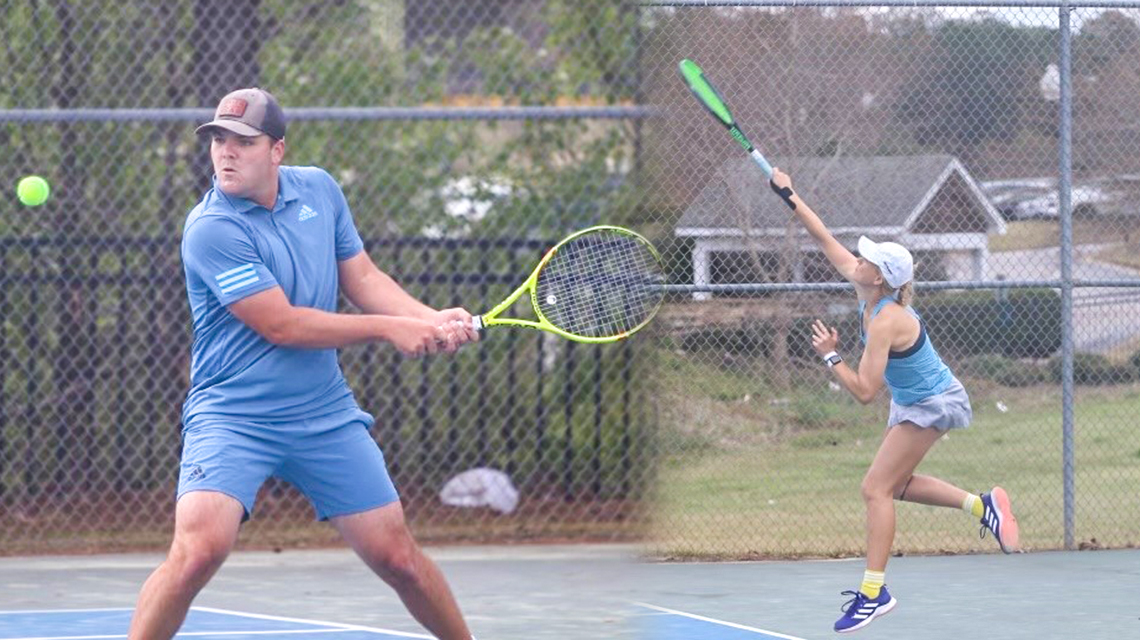 Men's and women's tennis sweep Johnson