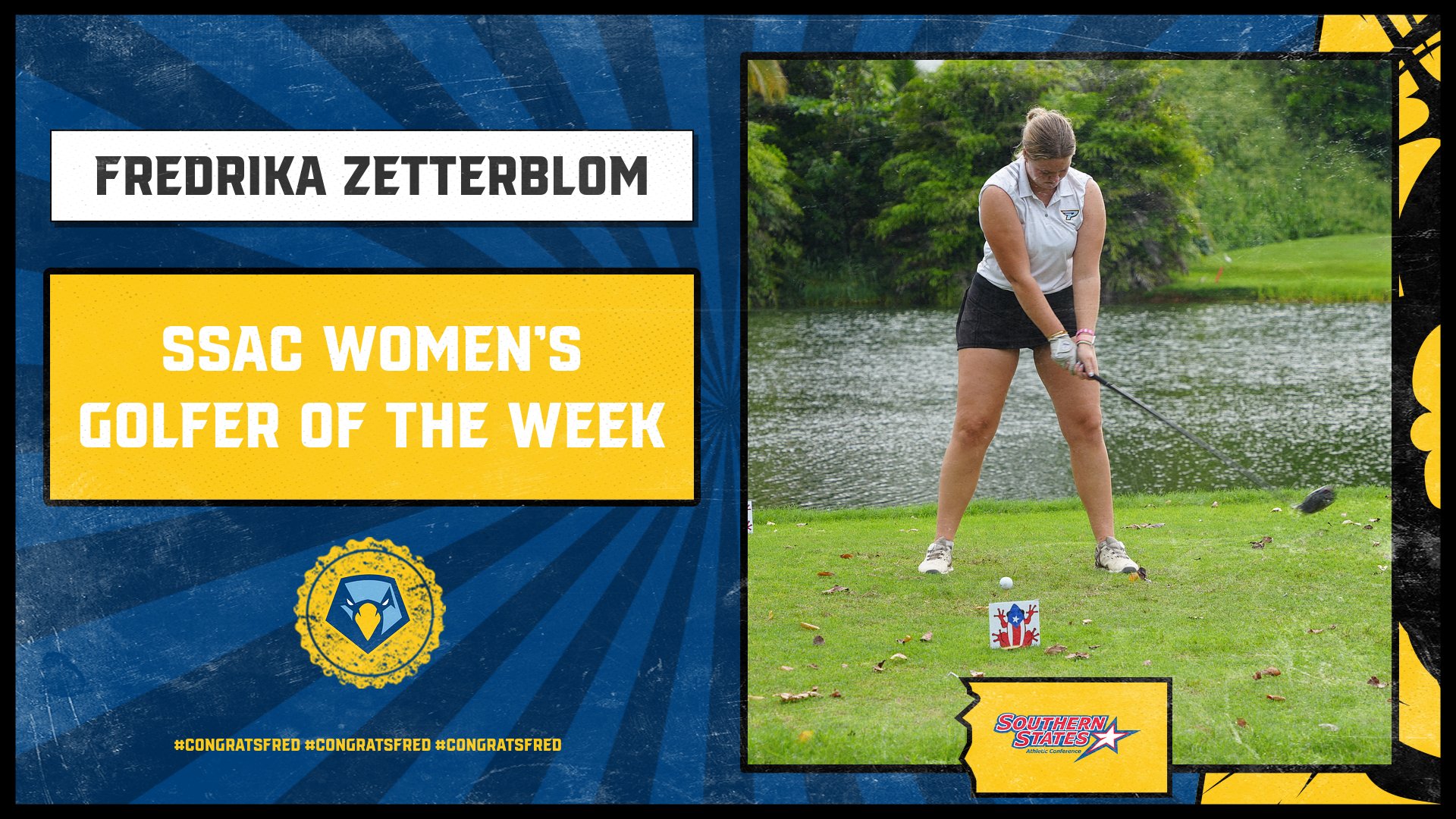 Fredrika Zetterblom earns SSAC Women’s Golfer of the Week
