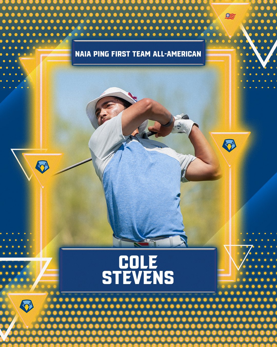 Cole Stevens named as a NAIA PING First Team All-American