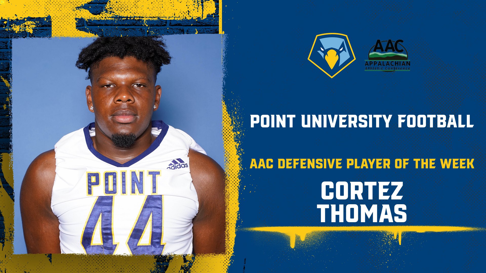 Cortez Thomas’ strong performance on Saturday earns him AAC Defensive Player of the Week