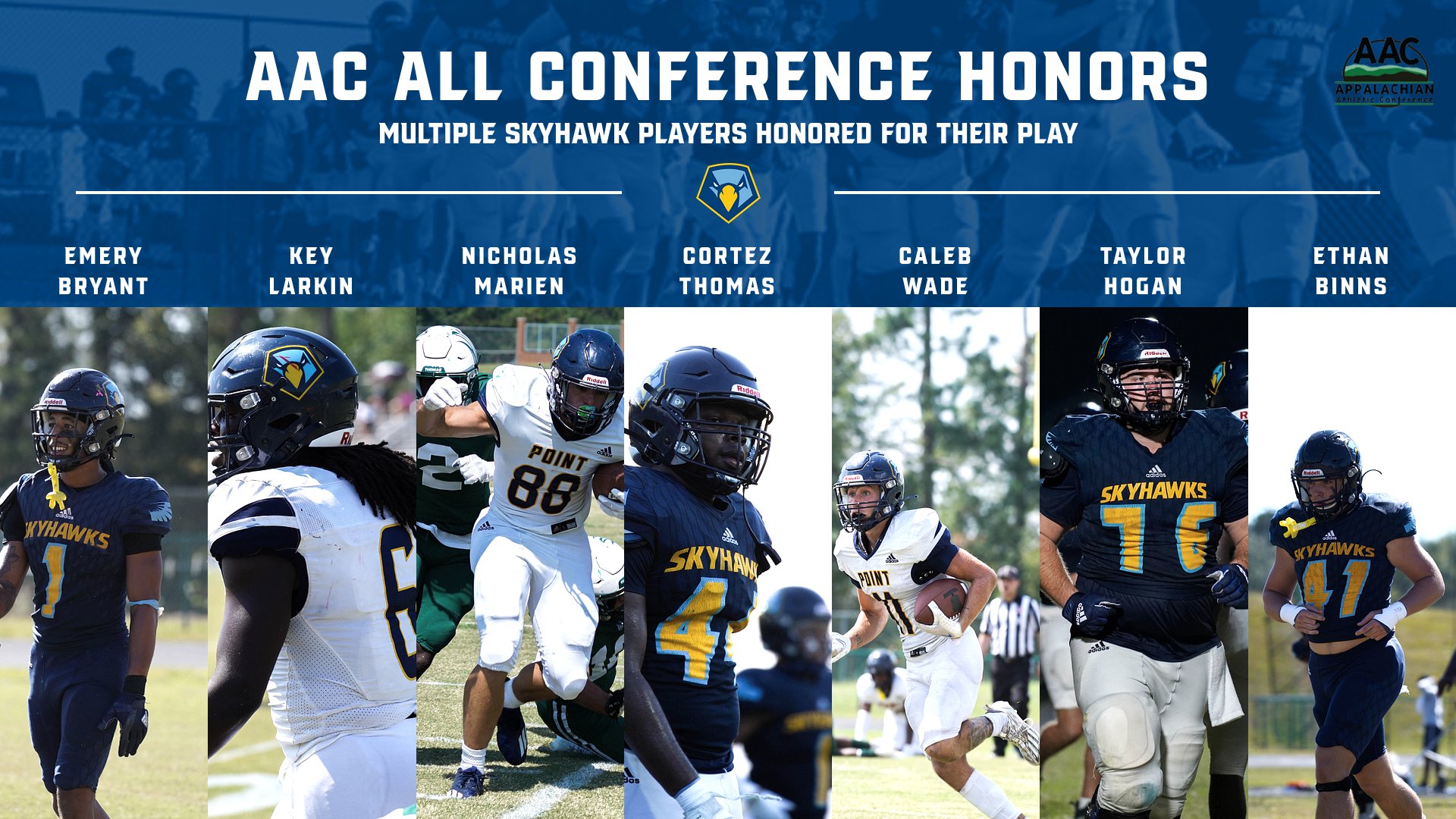 Point Football Highlights All-Conference Honors