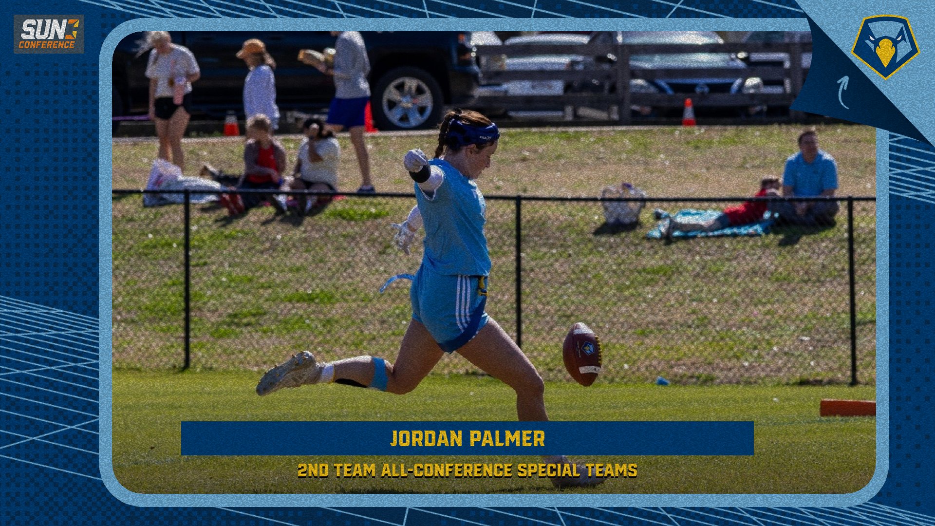 Jordan Palmer earns Second Team All-Conference in Women’s Flag Football