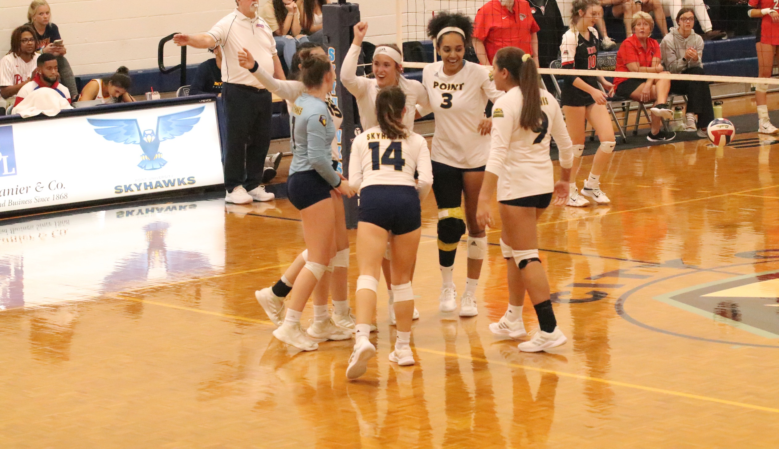 Volleyball rolls past the Bulldogs in four sets