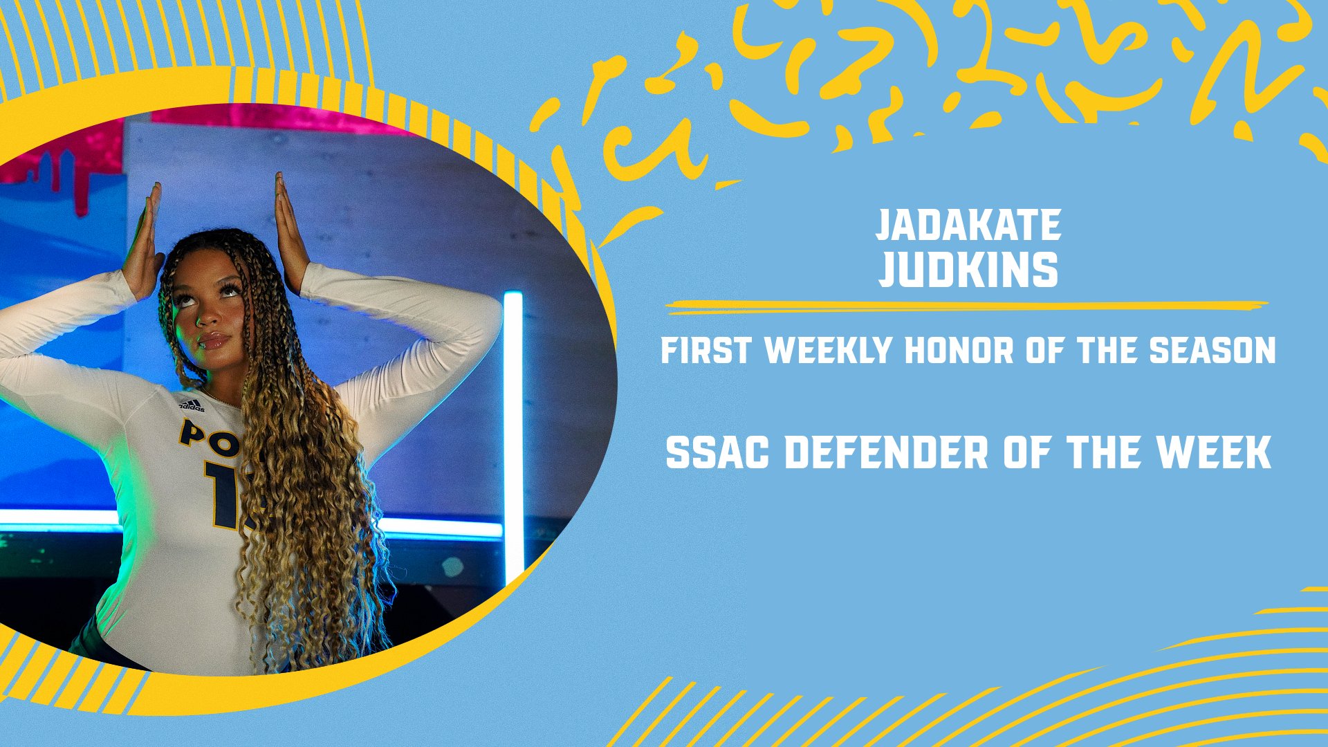 Jadakate Judkins earns SSAC Volleyball Defender of the Week